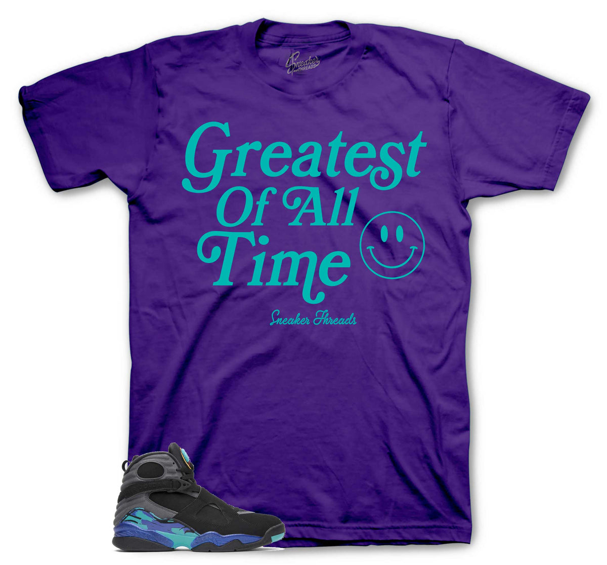 Retro 8 Aqua Goat Shirt