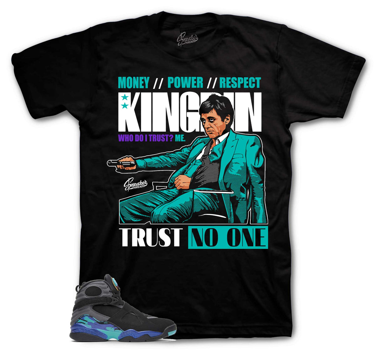 Retro 8 Aqua Trust issues Shirt