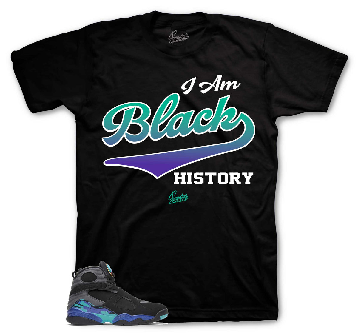 Retro 8 Aqua I Am Shirt