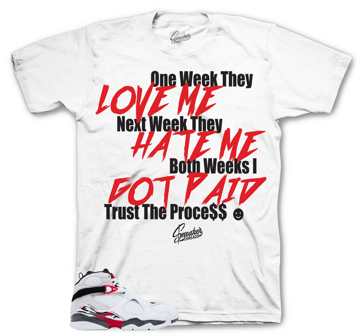 Retro 8 Bunny Trust The Process Shirt