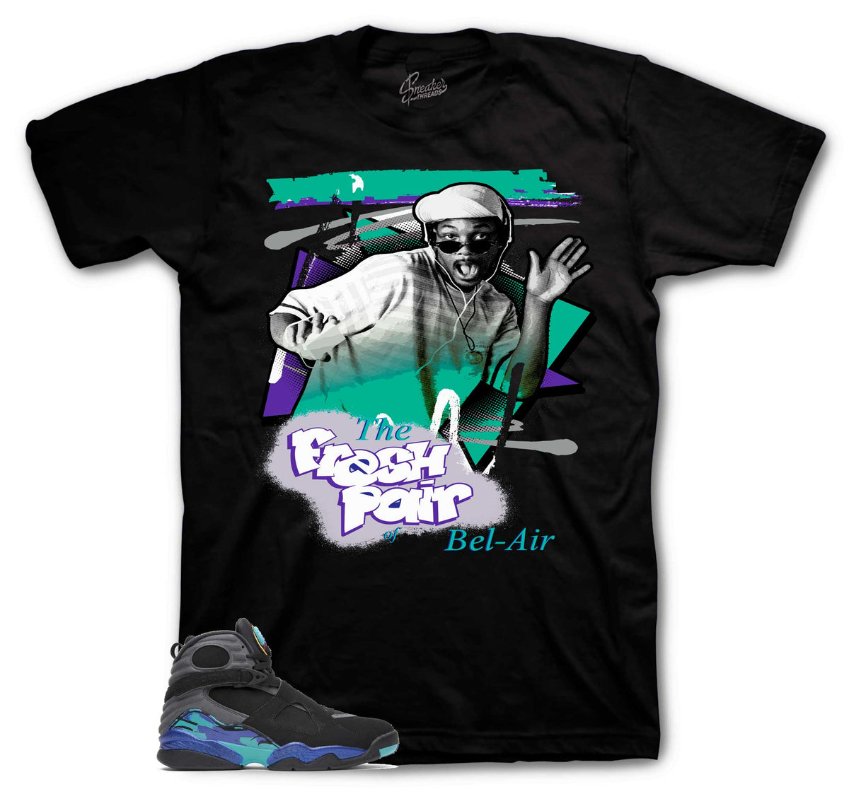 Retro 8 Aqua Fresh Kicks Shirt