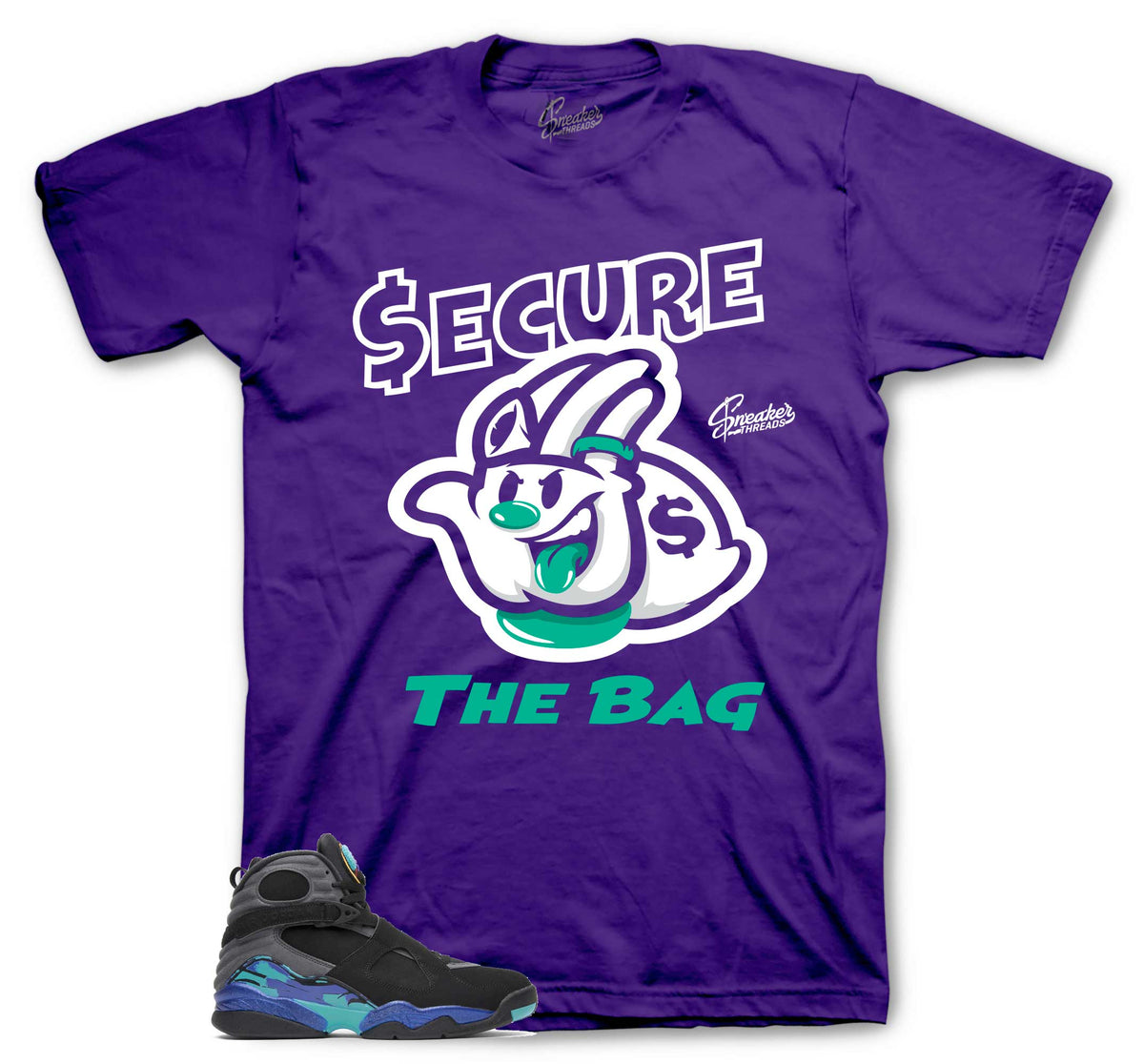 Retro 8 Aqua Secure The Bag Shirt