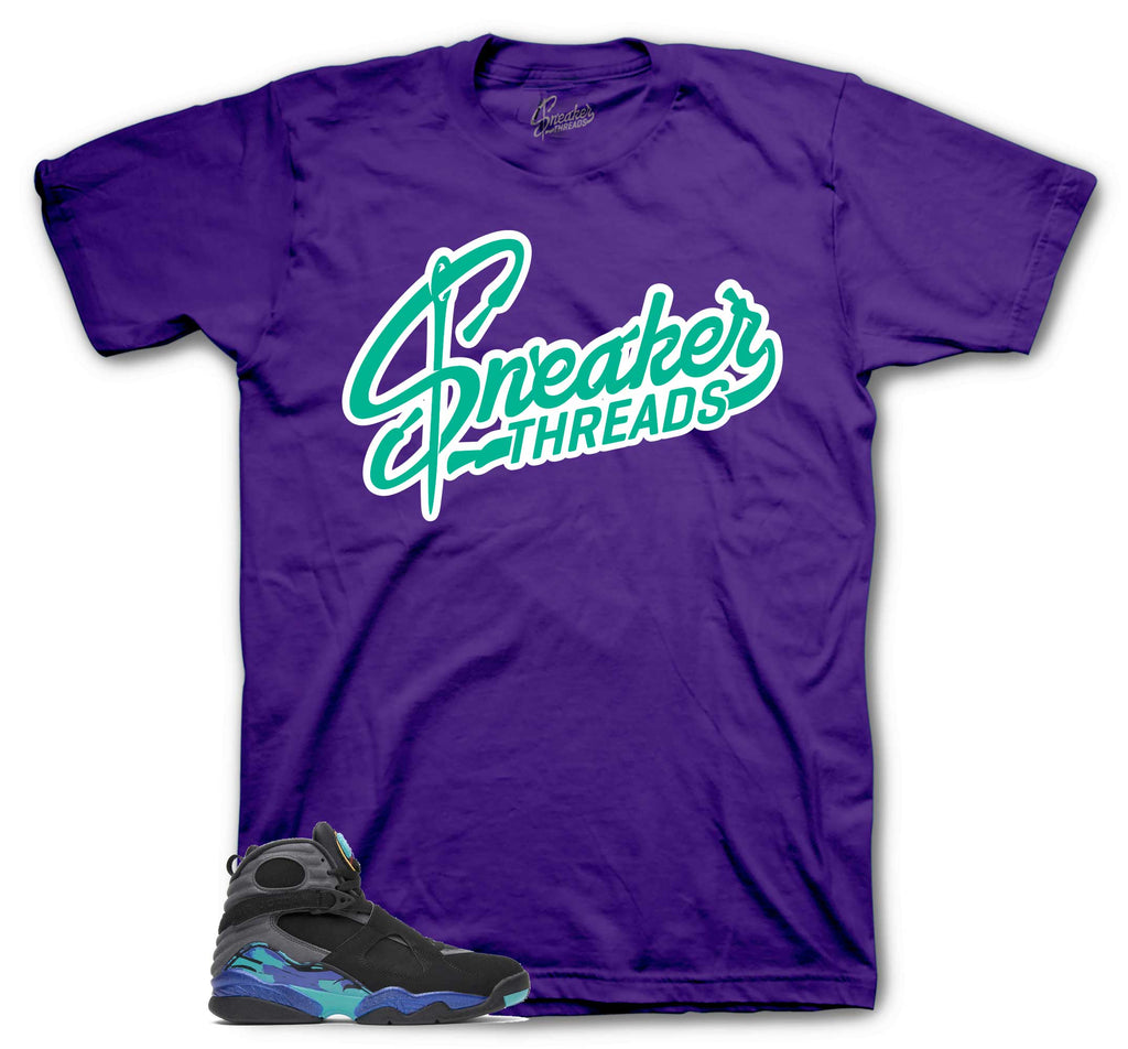 Retro 8 Aqua Sneaker Threads Shirt