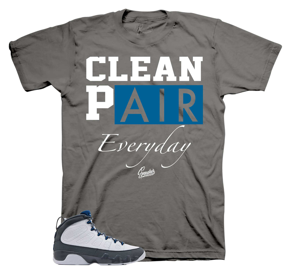 Retro 9 Flint Grey Clean Pair Shirt