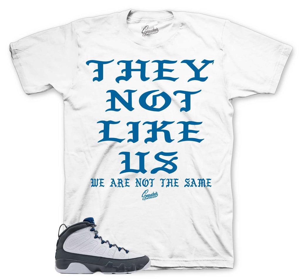 Retro 9 Flint Grey Not Like Us Shirt