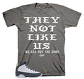 Retro 9 Flint Grey Not Like Us Shirt