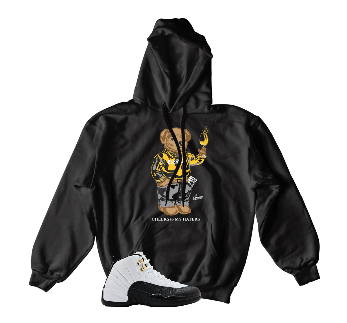 Retro 12 Taxi Cheers Bear Hoody