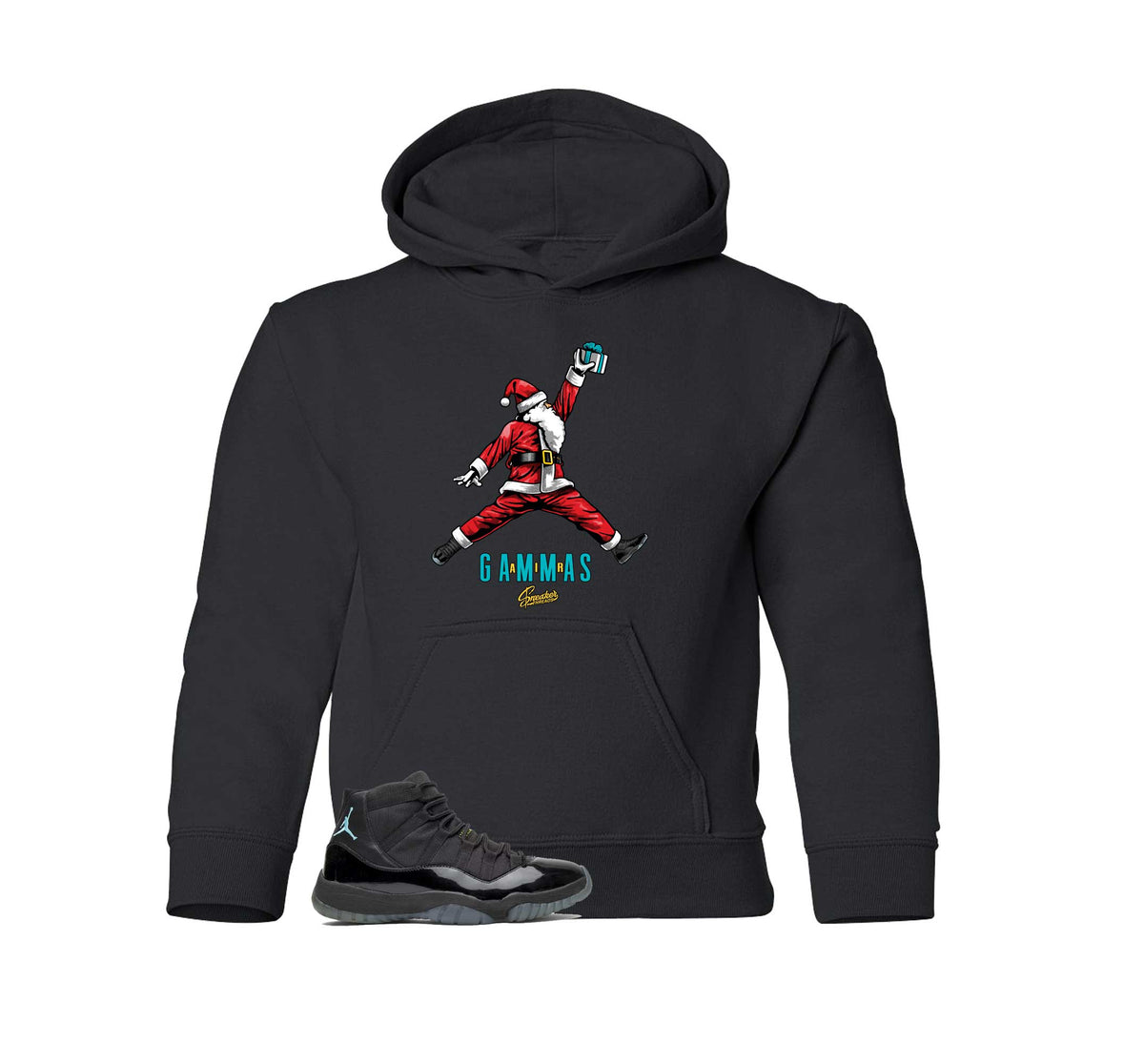 Kids - Gamma Blue 11 Air Santa Hoody