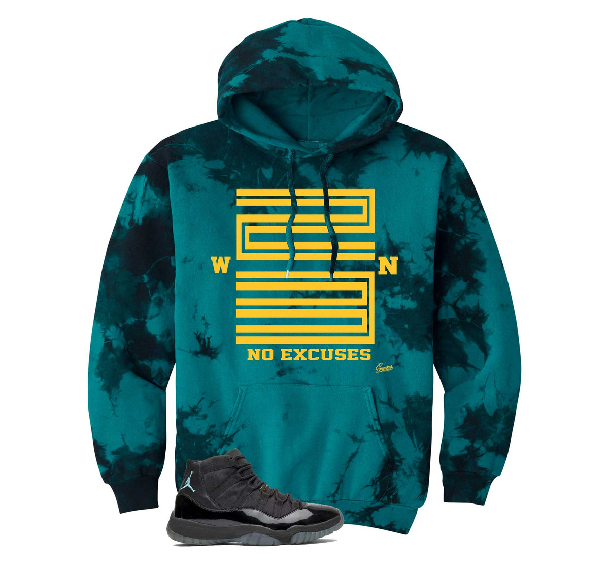 Retro 11 Gamma Blue Win 23 Tye Dye Hoody