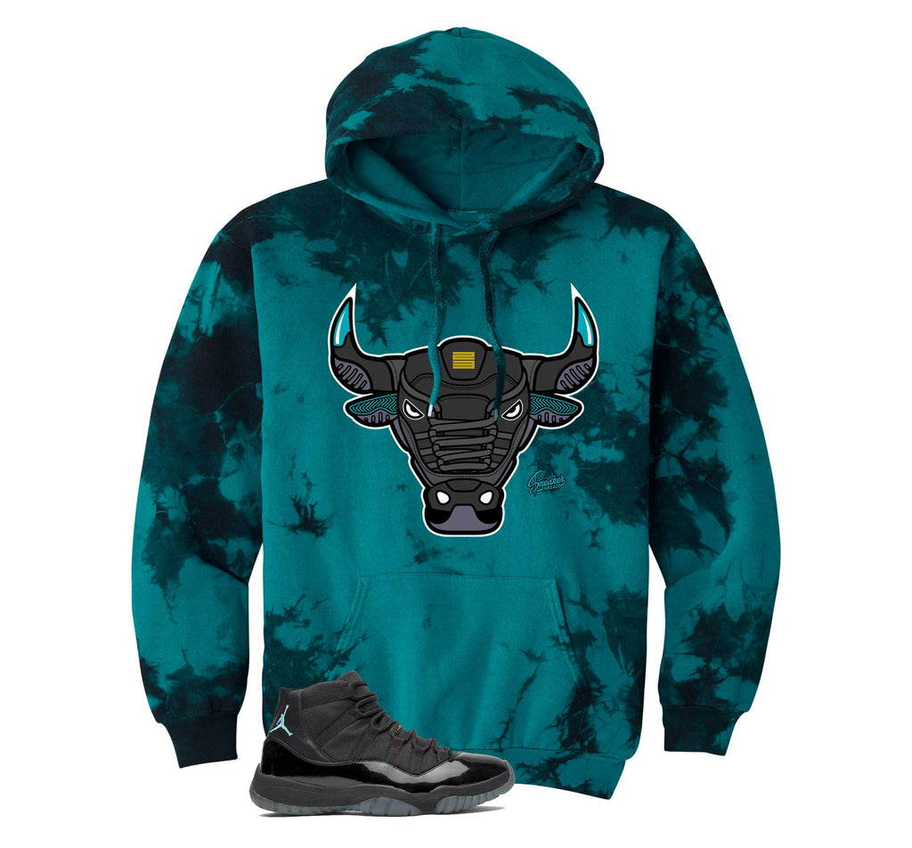 Retro 11 Gamma Blue War Bully Tye Dye Hoody