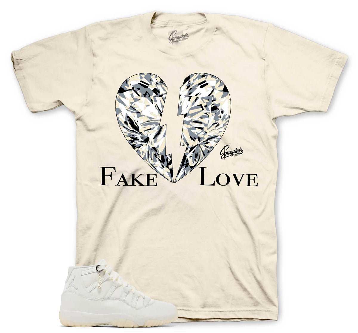 Retro 11 Pearl Fake Love Shirt