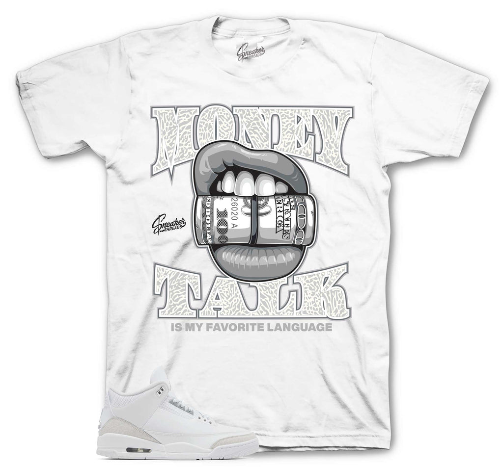 Retro 3 Pure Money Talk Shirt