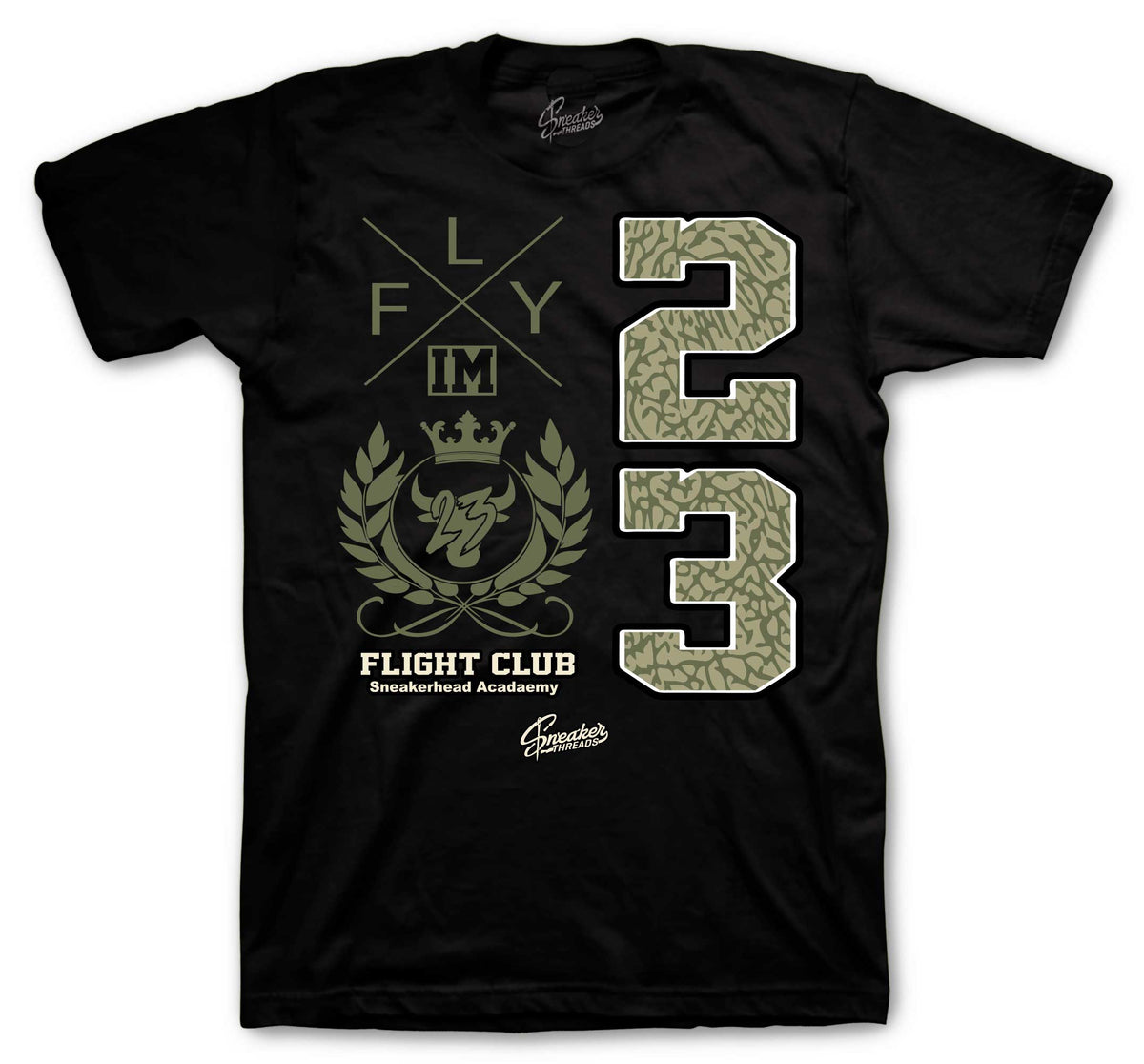 Retro 3 Family Affair Flight Crest Shirt