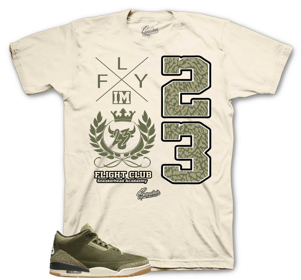 Retro 3 Family Affair Flight Crest Shirt