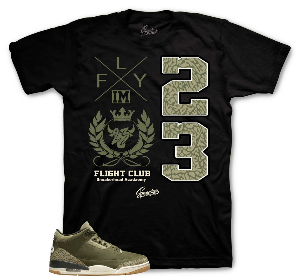 Retro 3 Family Affair Flight Crest Shirt