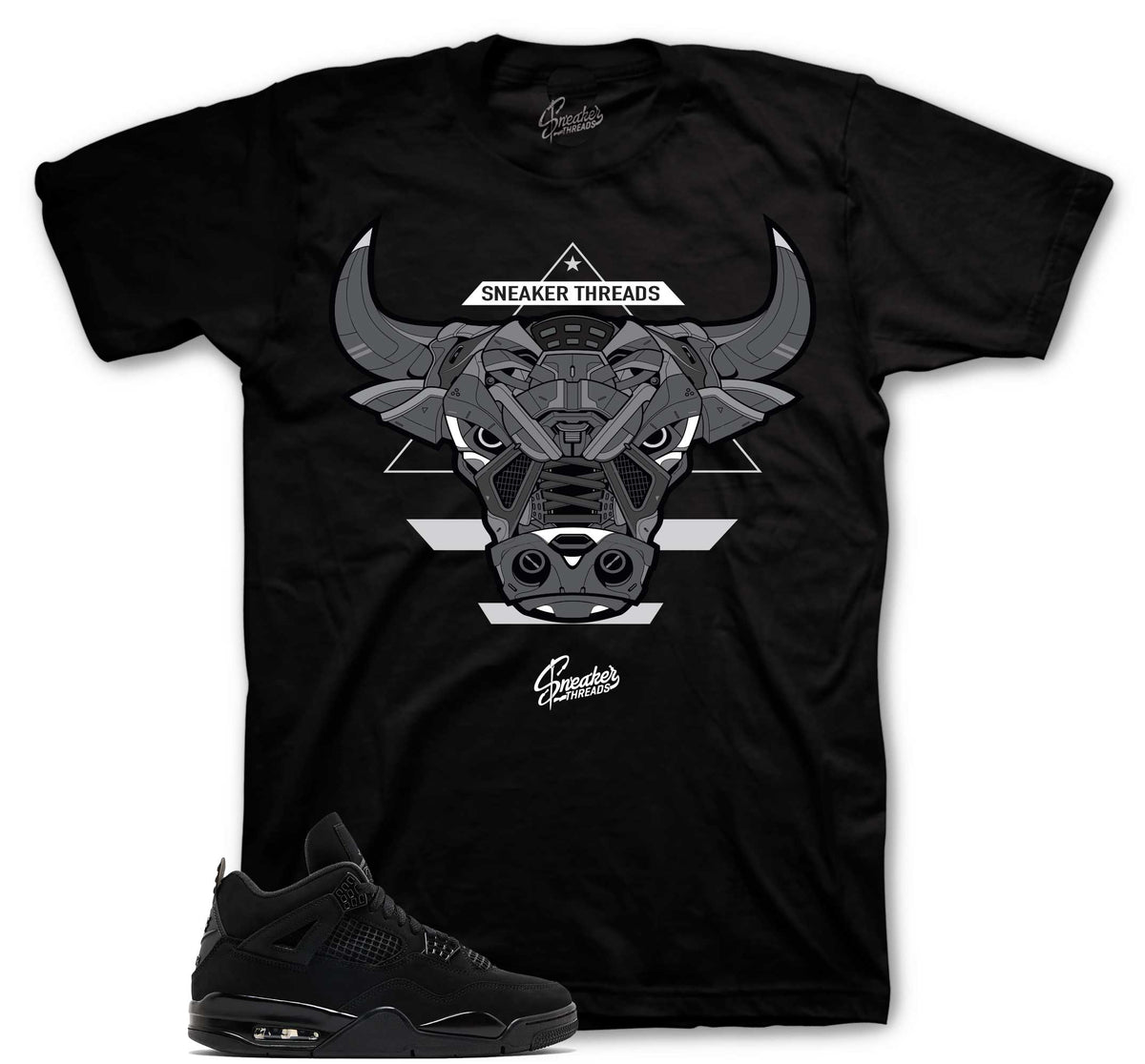 Retro 4 Black Cat War Bully Shirt