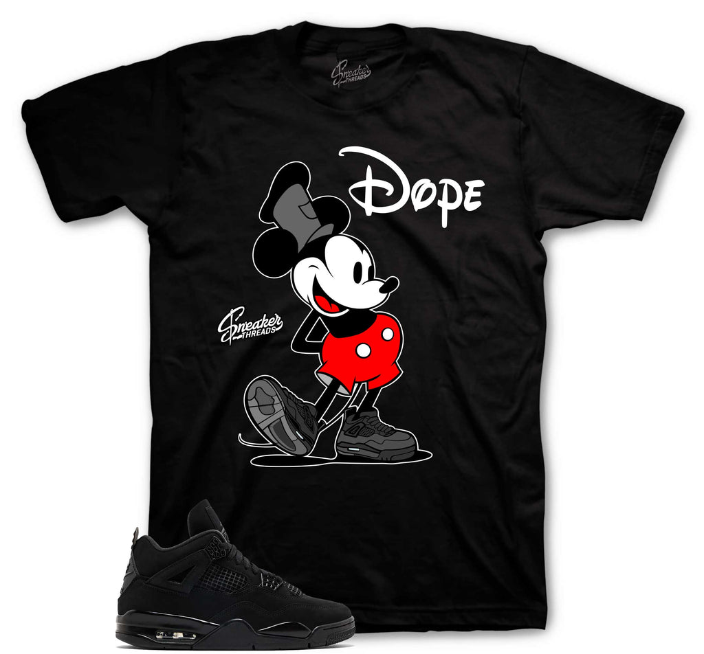 Retro 4 Black Cat Kickin it Shirt