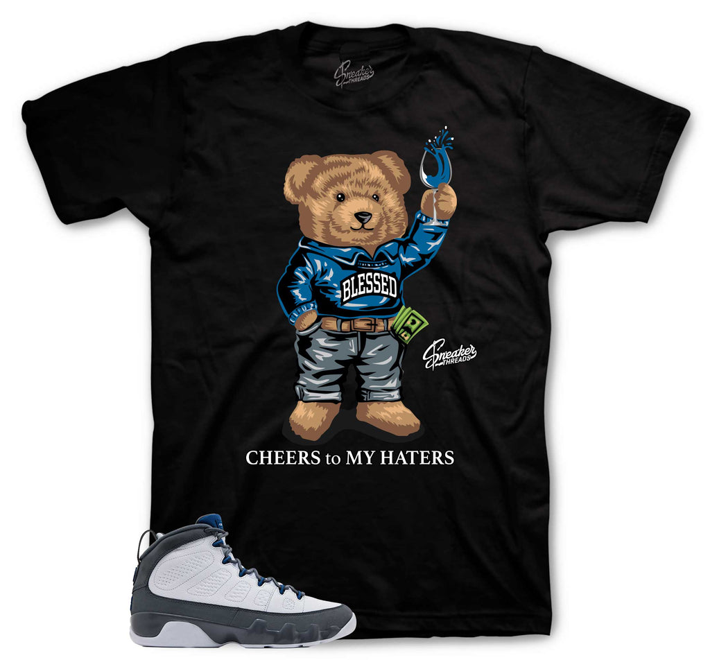 Retro 9 Flint Grey Cheers Bear Shirt