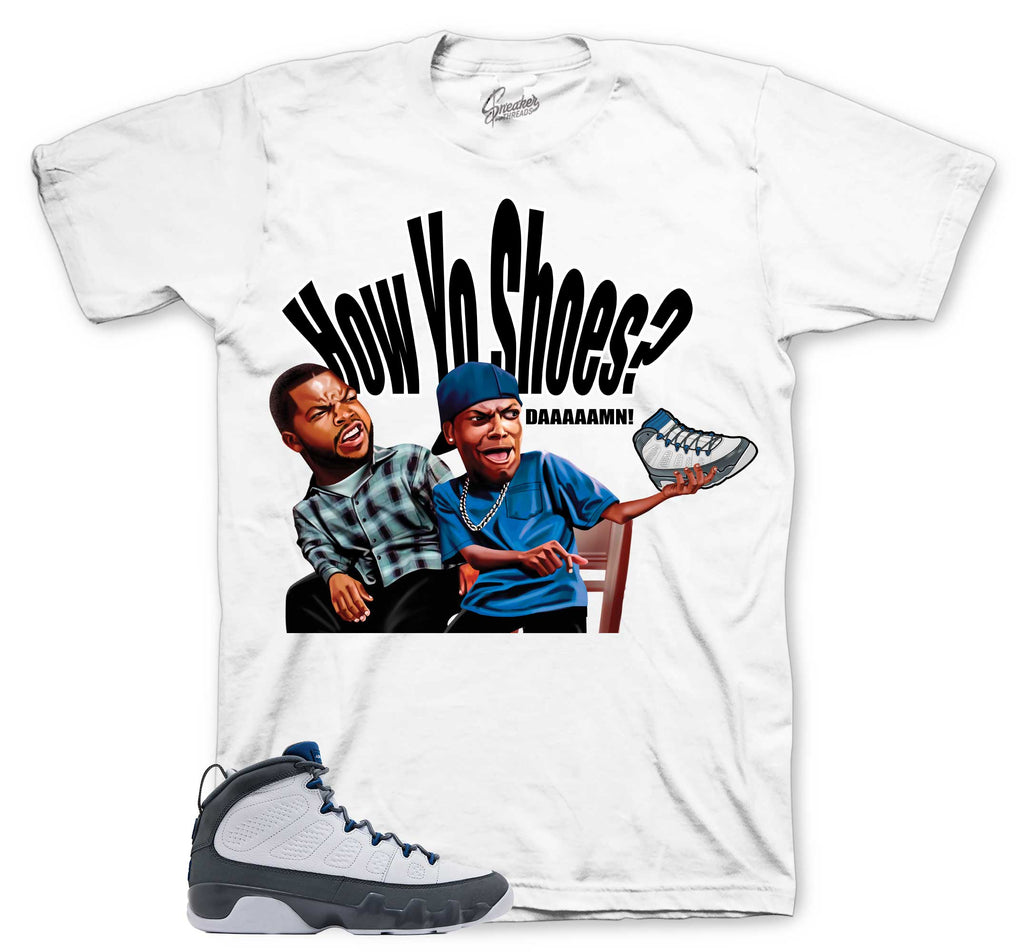 Retro 9 Flint Grey Daaamn Shirt