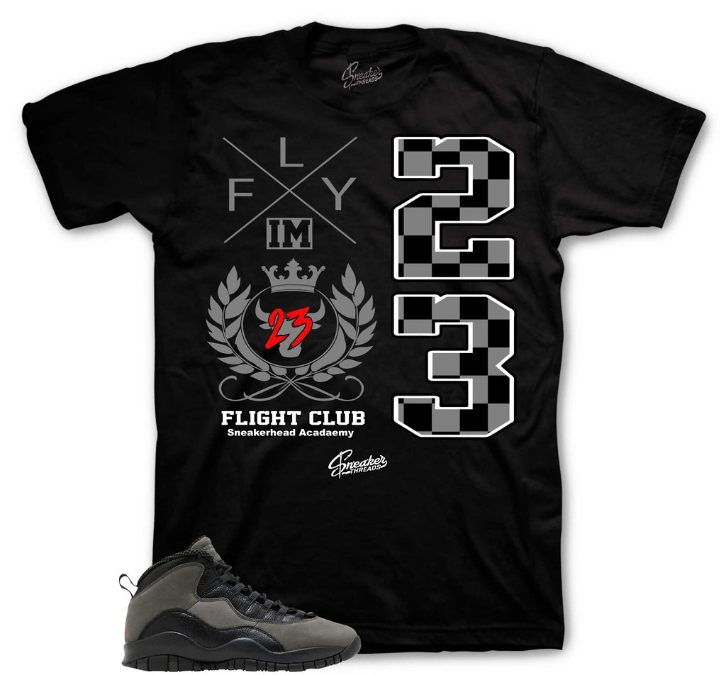 Retro 10 Shadow Flight Crest Shirt