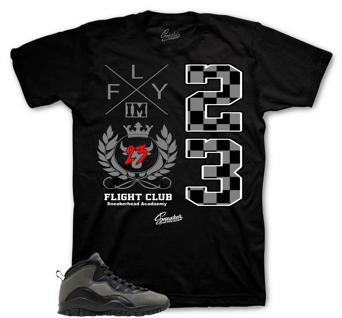 Retro 10 Shadow Flight Crest Shirt