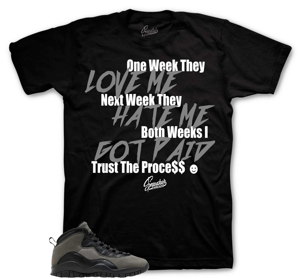 Retro 10 Shadow Trust The Process Shirt
